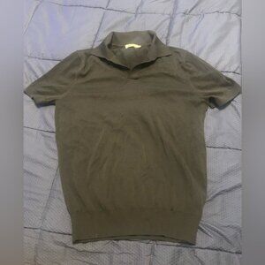 Suitsupply cotton silk dressy polo shirt size medium worn once